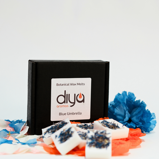 Blue Umbrella x Blue Cornflower Botanical Wax Melt - Diya Aromas